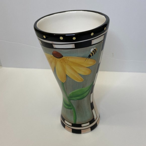 $5 when Bundled with 2 other items. 
Crazy Mountain, Hand Painted Vase - Picture 1 of 5